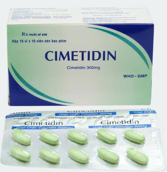 Cimetidin 300mg (H/100 viên dài)